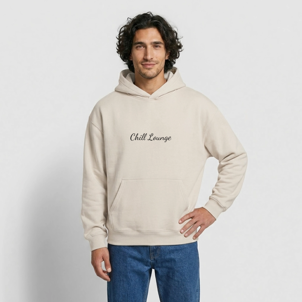 Chilllounge Special Oversized Heavyweight Unisex Hoodie - Beige