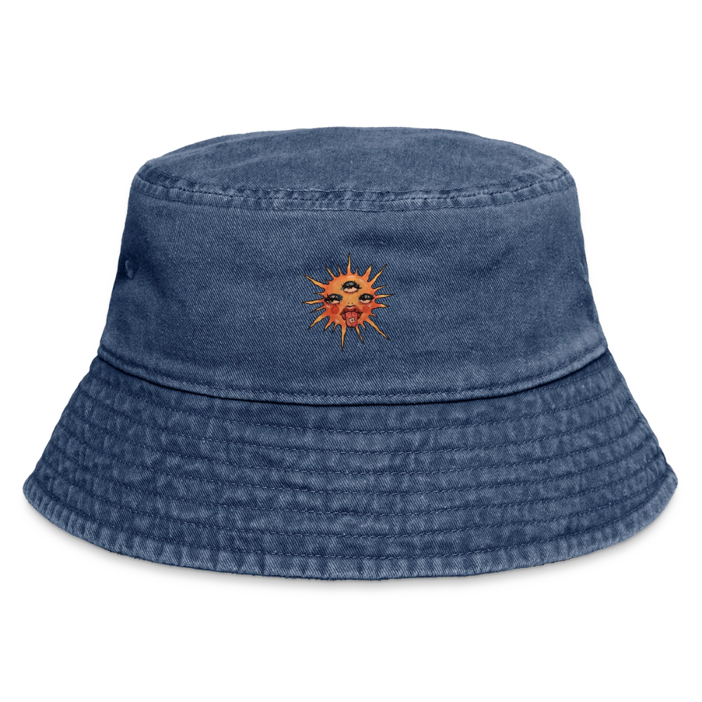 Sun Vintage Bucket Hat - Vintage Denim