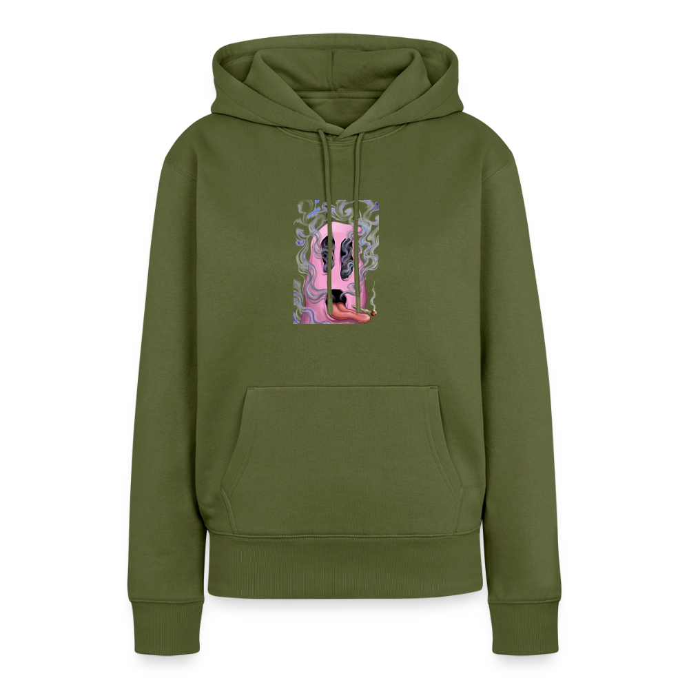 Ghostface Frauen Premium Hoodie - Khaki