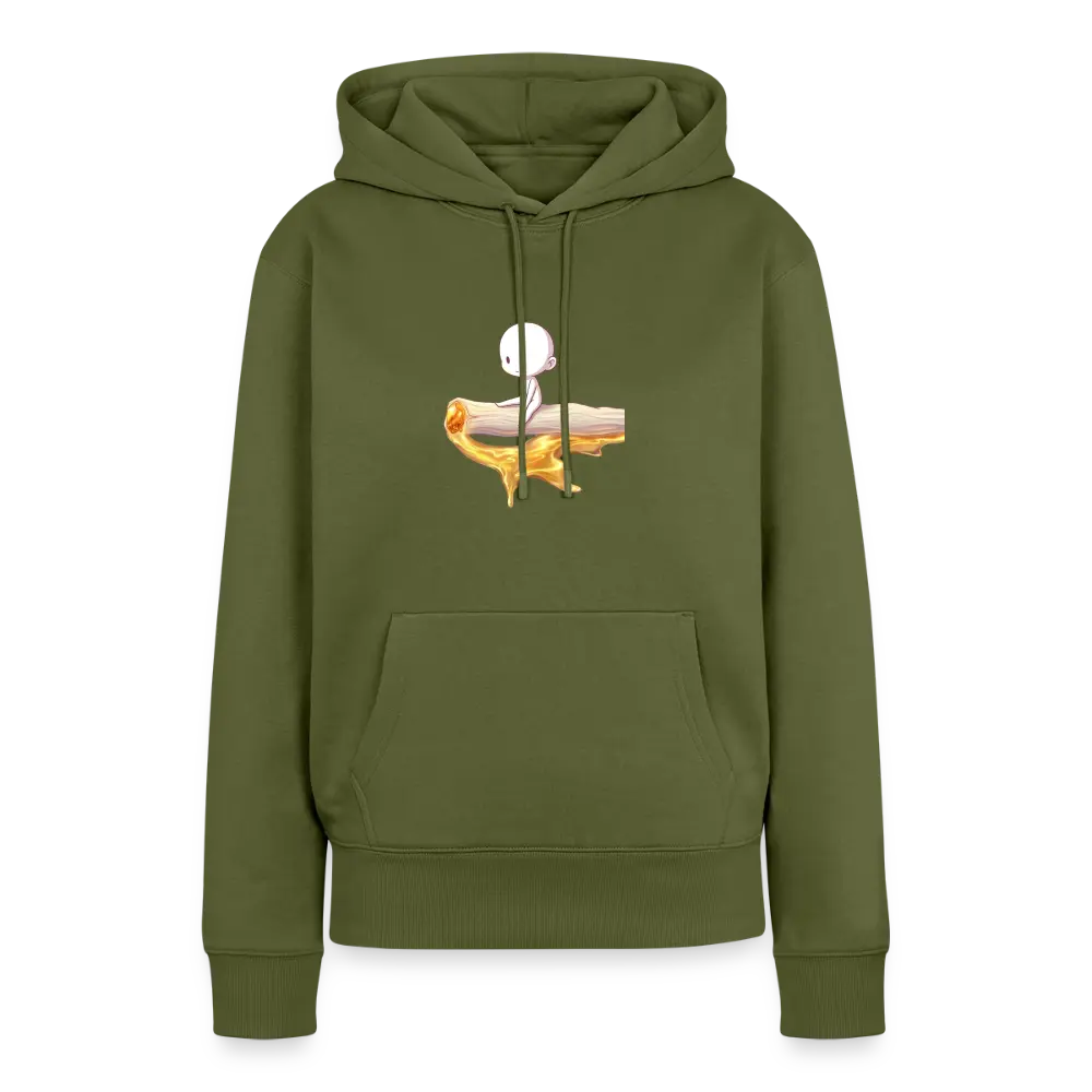 Chillin on a Joint Frauen Bio Hoodie - Khaki