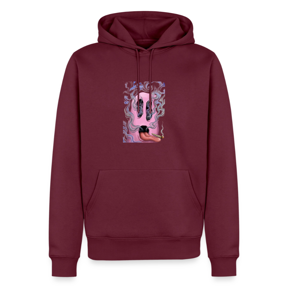 Ghostface Männer Premium Bio Hoodie - Burgunderrot