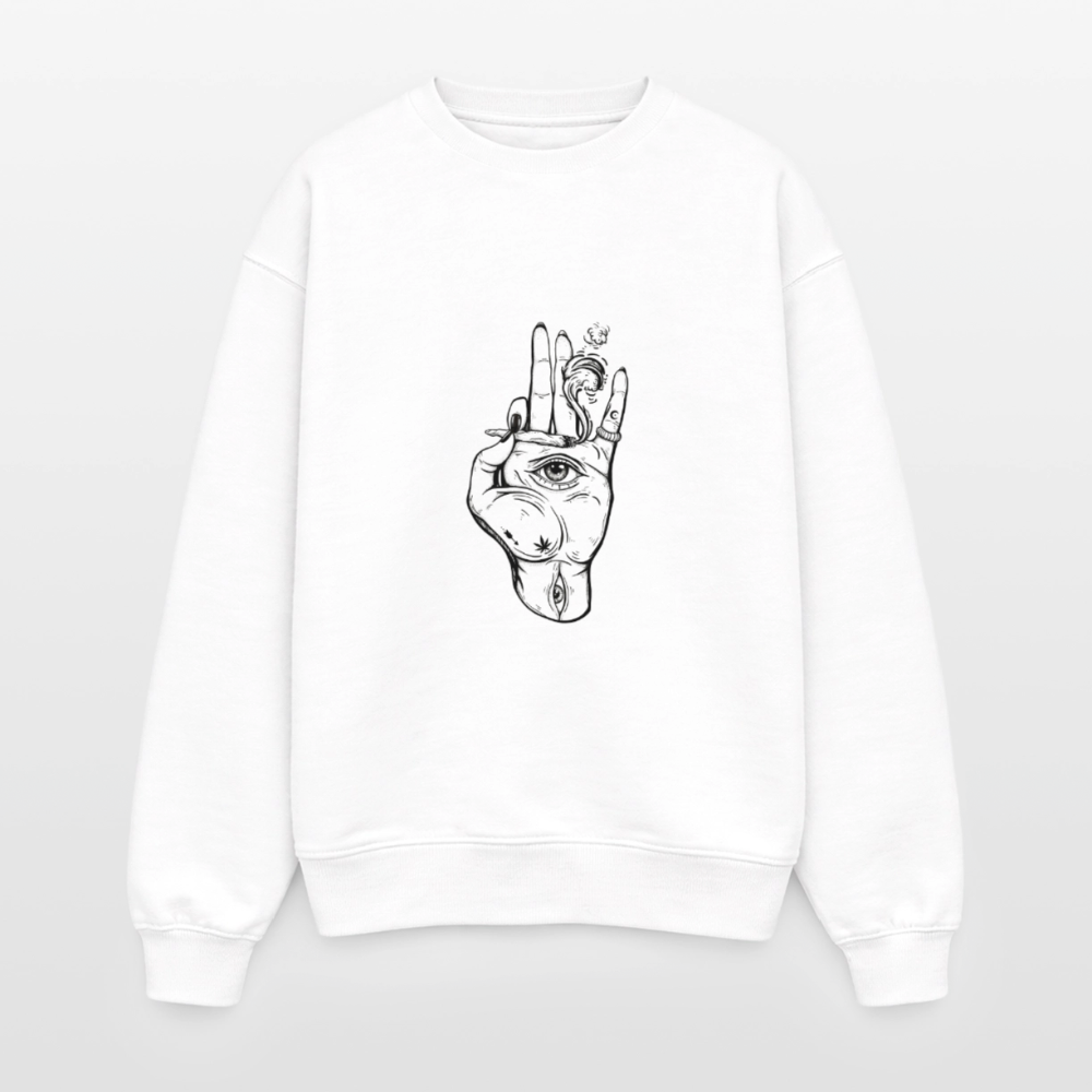 Oversized Heavyweight Unisex Sweatshirt - Weiß