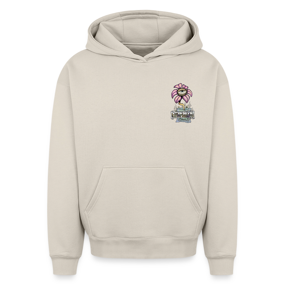 Make Something Oversized Heavyweight Unisex Hoodie - Beige