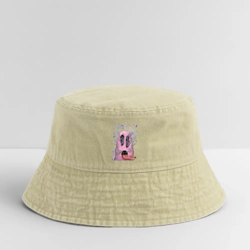 Chillin on a Joint Vintage Bucket Hat - Vintage Beige