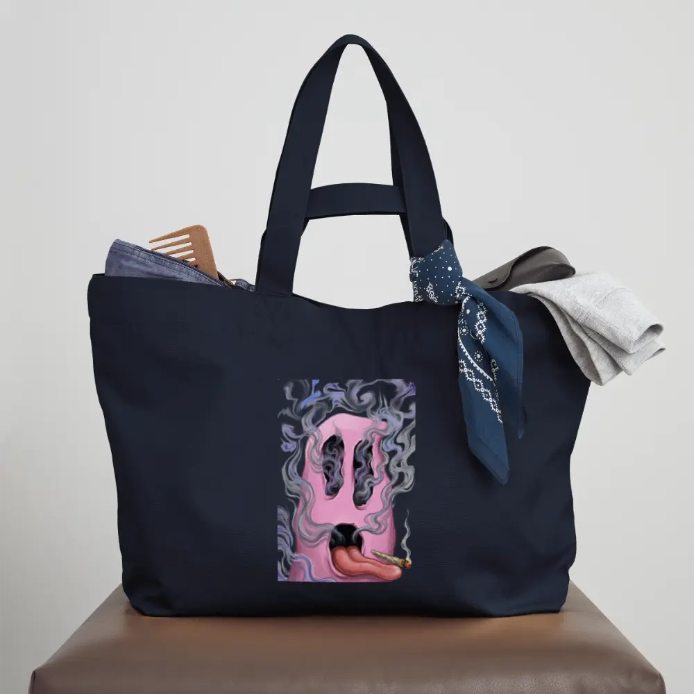 Ghostface Recycelte Shopping Bag - Navy