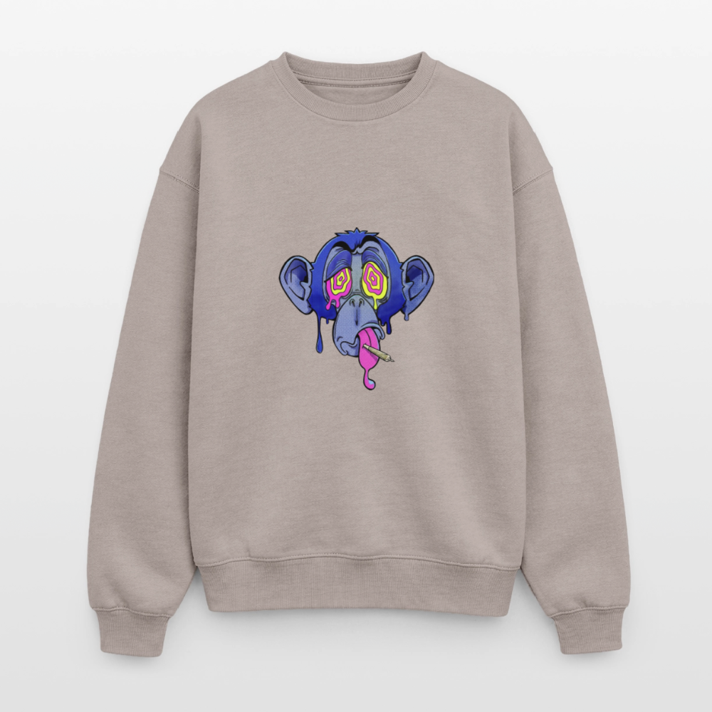 Monkey Oversized Heavyweight Unisex Sweatshirt - Taupe