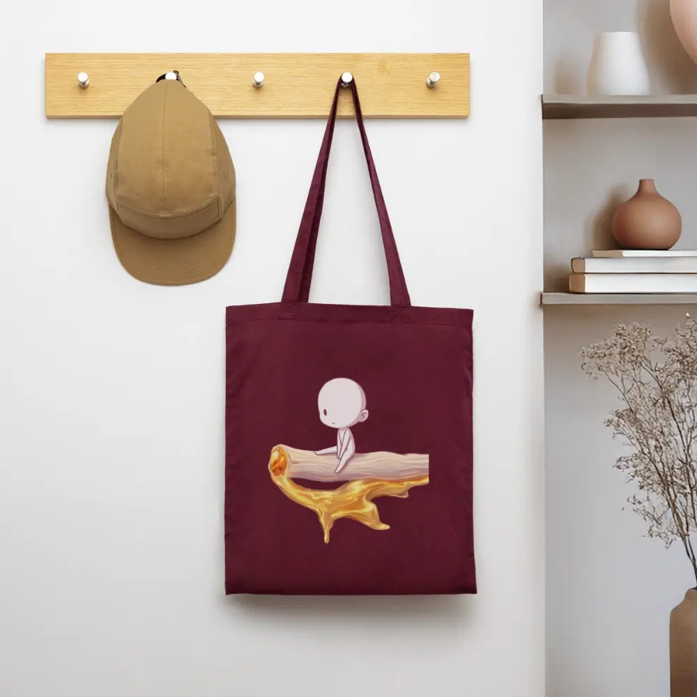 Chillin on a Joint Stoffbeutel - Burgunderrot