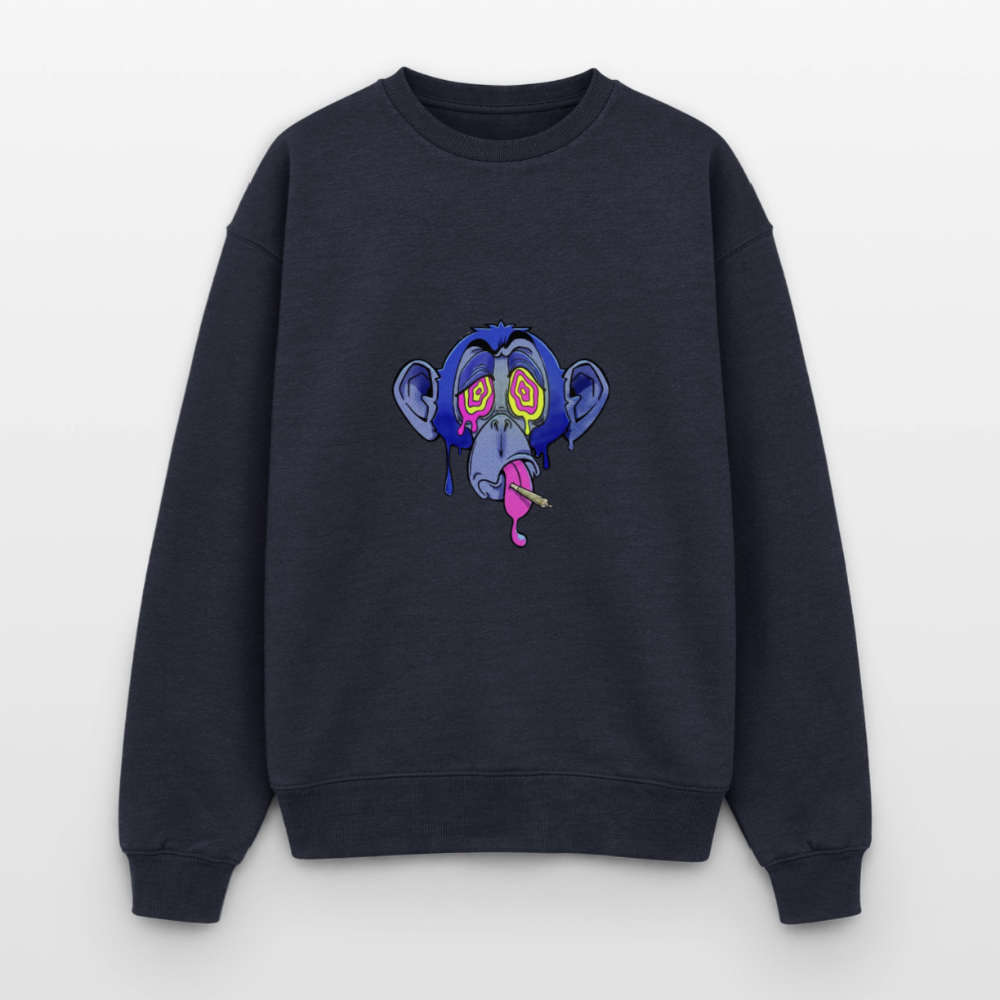 Monkey Oversized Heavyweight Unisex Sweatshirt - Navy