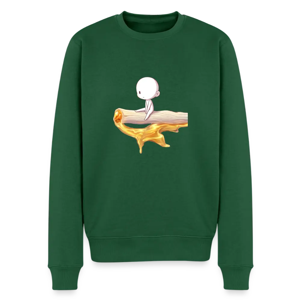 Chillin on a joint Sweatshirt - Flaschengrün