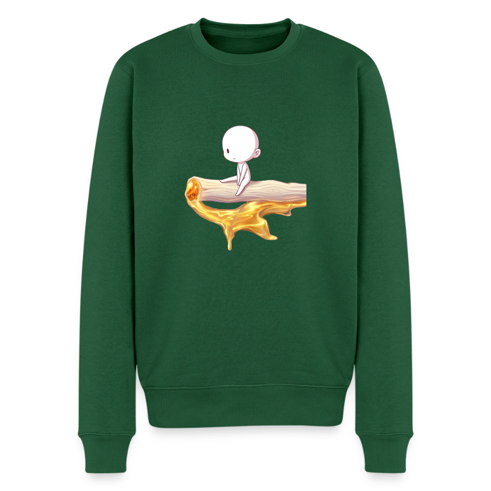 Chillin on a joint Sweatshirt - Flaschengrün