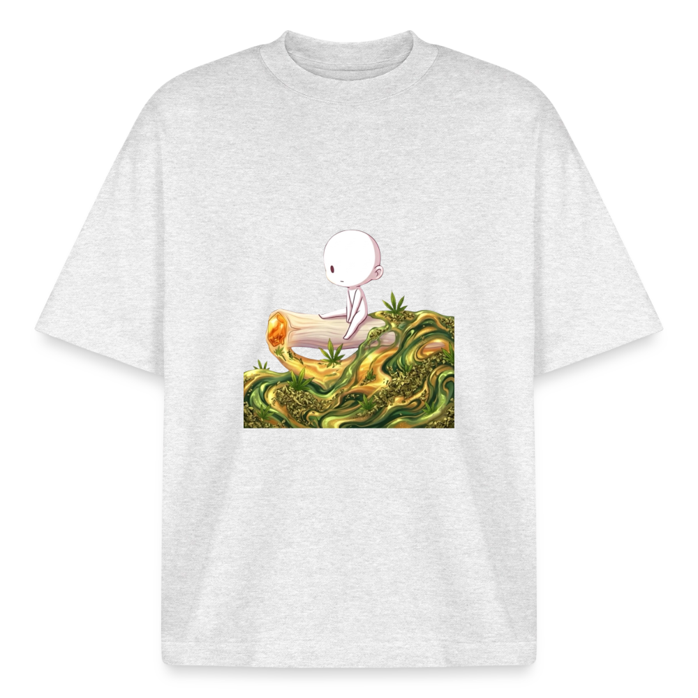 Chillin on a Joint Heavyweight BioT-Shirt - Kühles Grau meliert