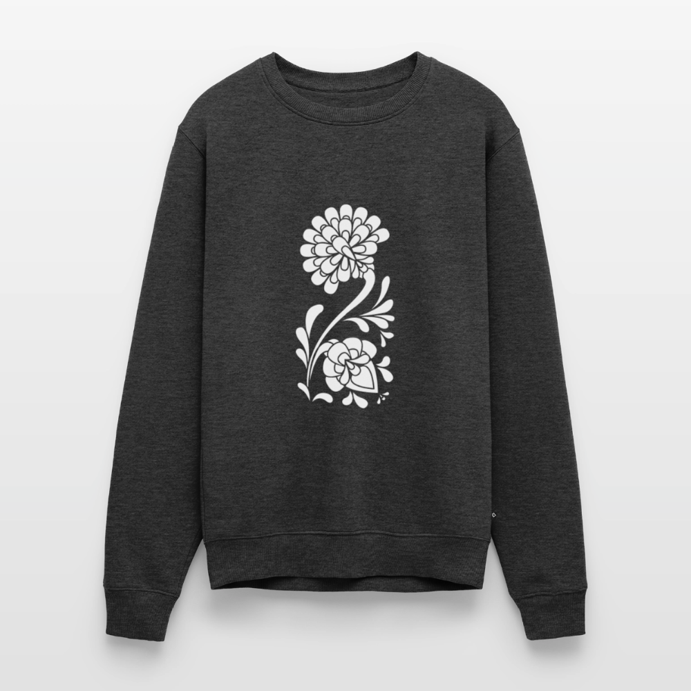 Shodō Flowers Premium Pullover - Anthrazit meliert
