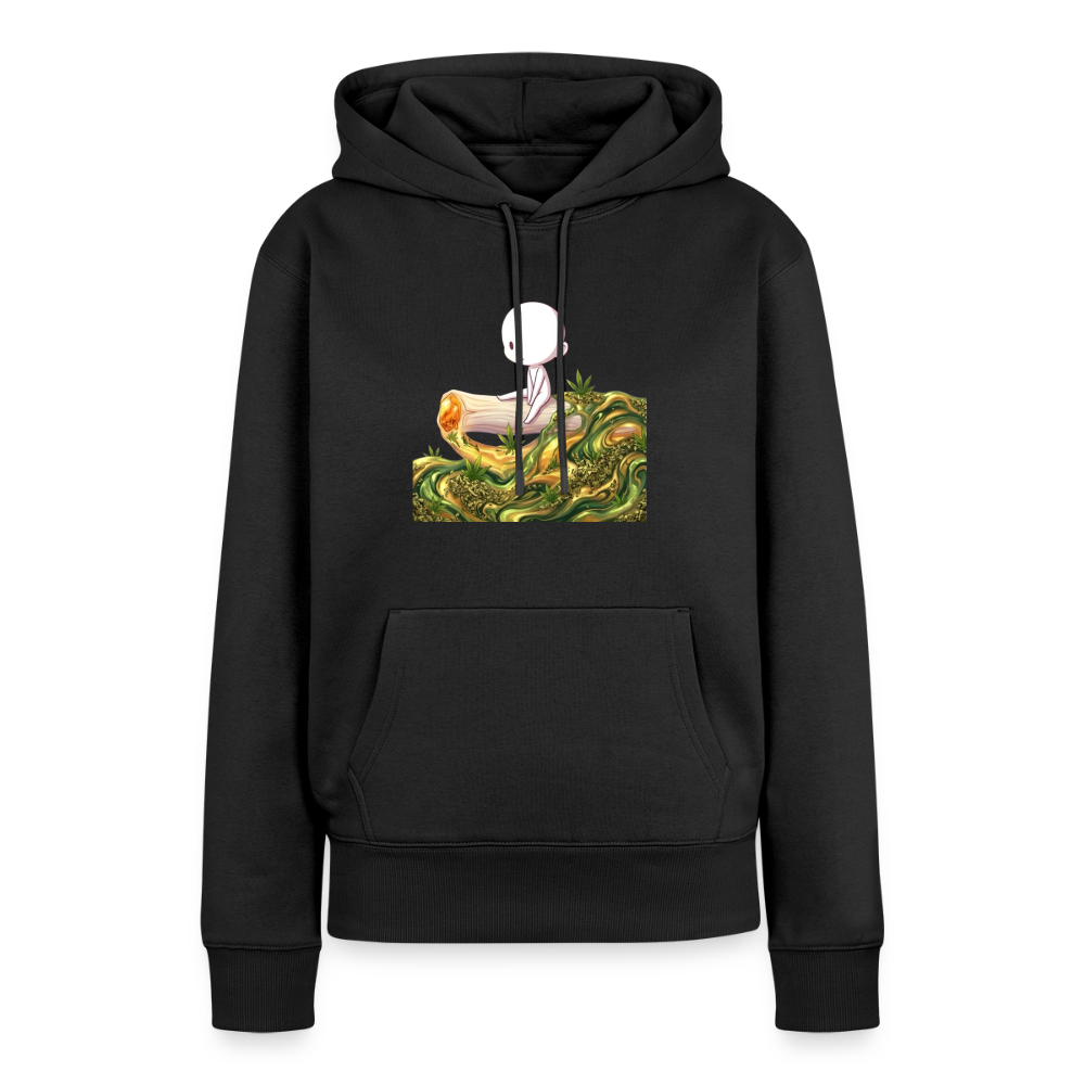 Chillin on a Joint Frauen Bio Hoodie - Schwarz