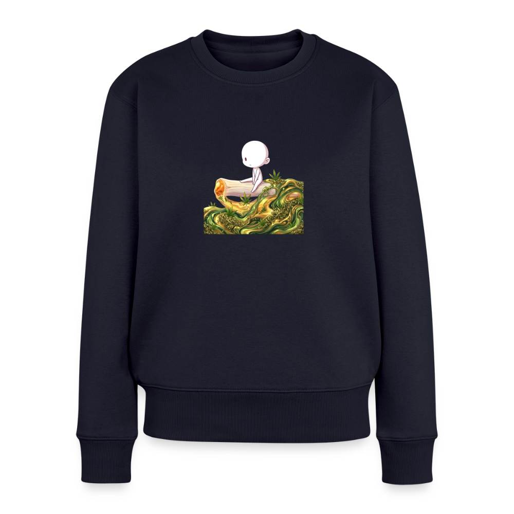 chillin on a Joint Frauen Bio Sweatshirt - Navy