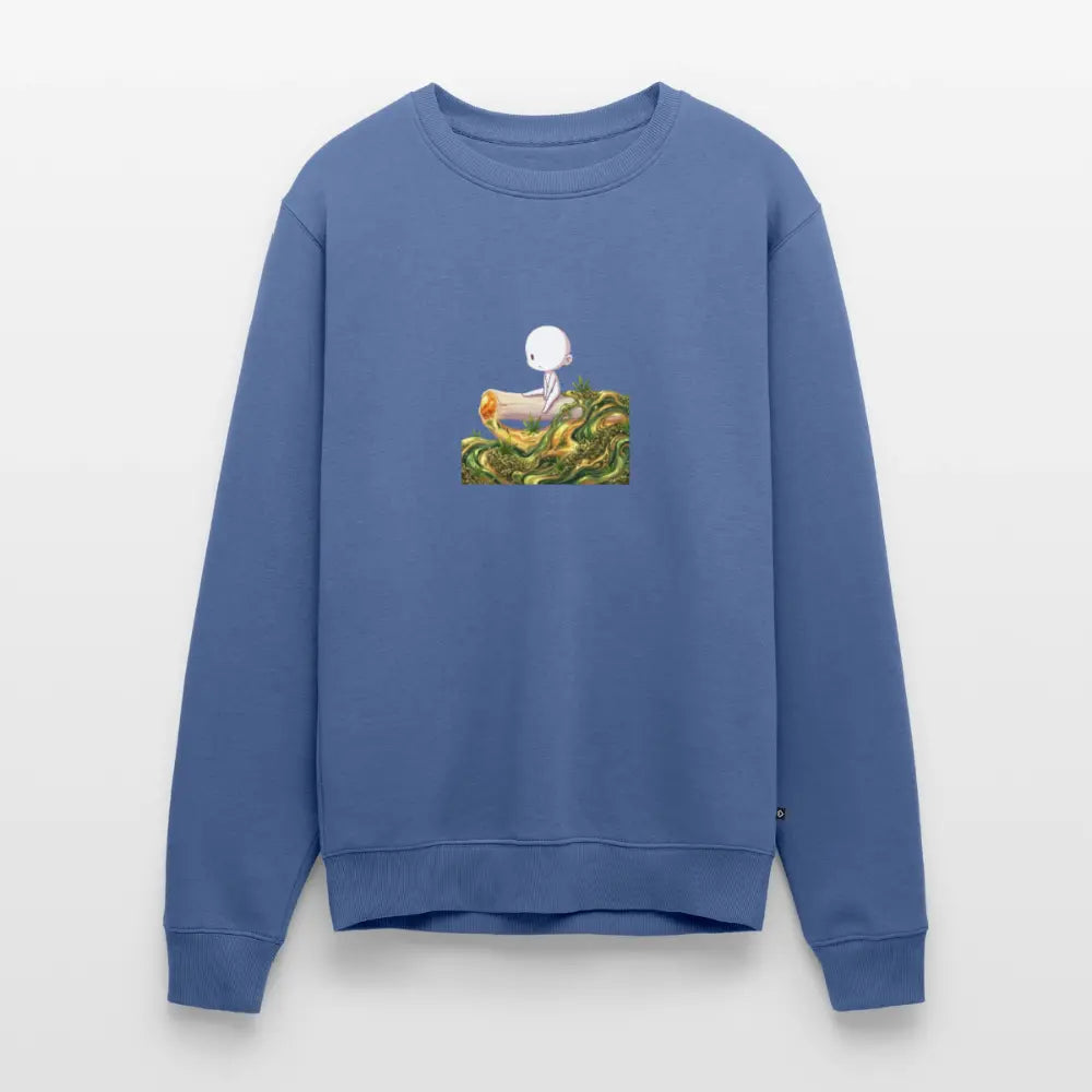 Chillin on a Joint Männer Bio Sweatshirt - Taubenblau