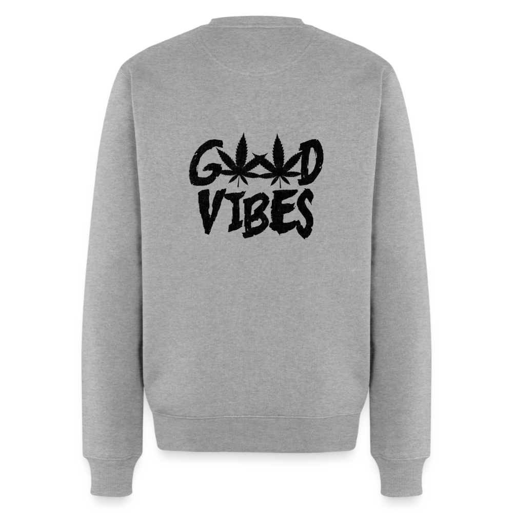 Unisex Bio Gemütlicher Premium Pullover - Grau meliert