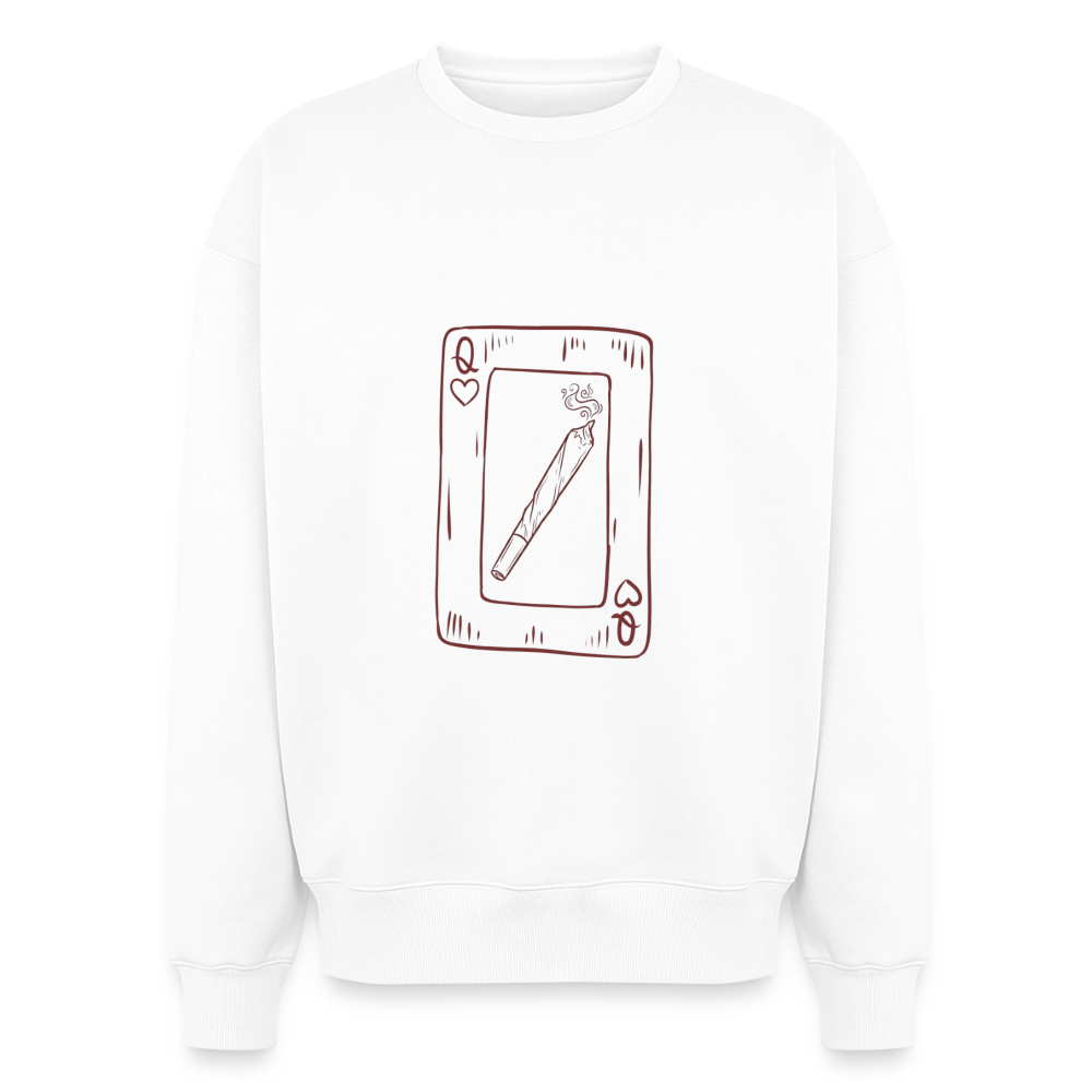 Oversized Heavyweight Unisex Sweatshirt - Weiß