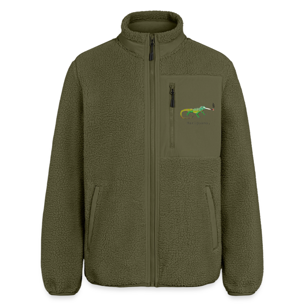 Mariguana Relaxed Fit Unisex Sherpajacke - Khaki