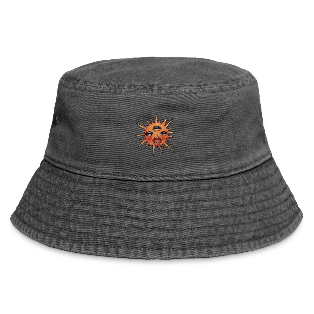 Sun Vintage Bucket Hat - Vintage Schwarz