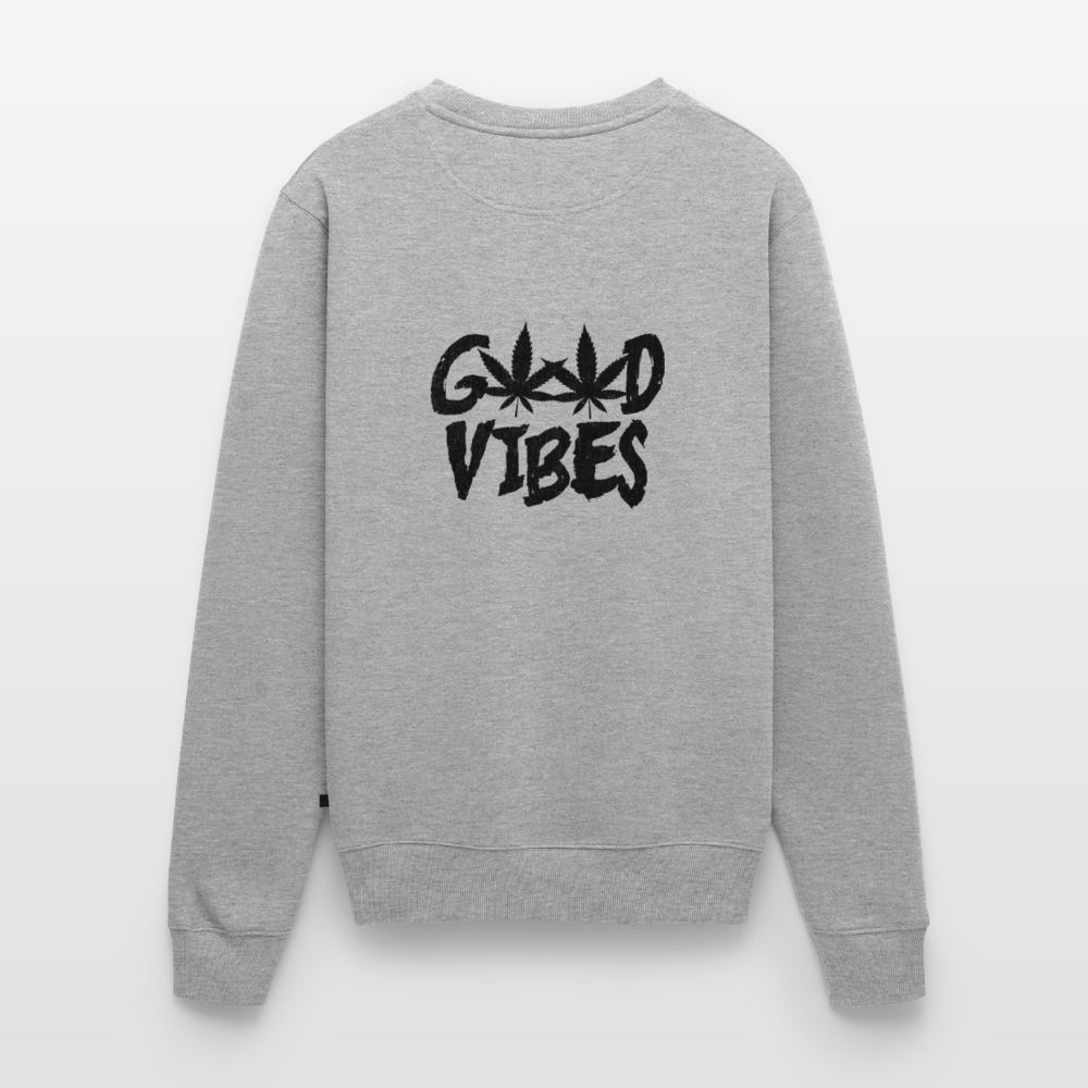 Unisex Bio Gemütlicher Premium Pullover - Grau meliert