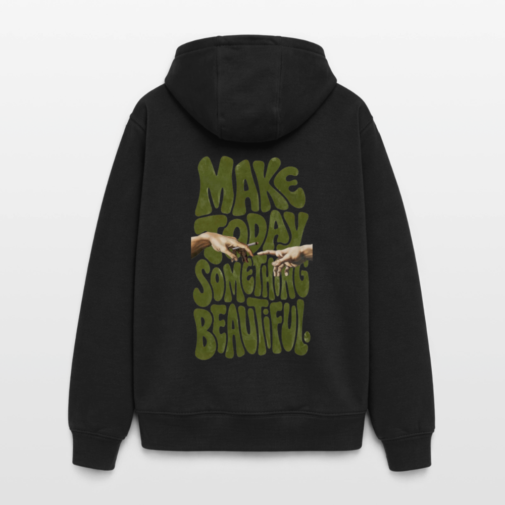 Make Something Oversized Heavyweight Unisex Hoodie - Schwarz