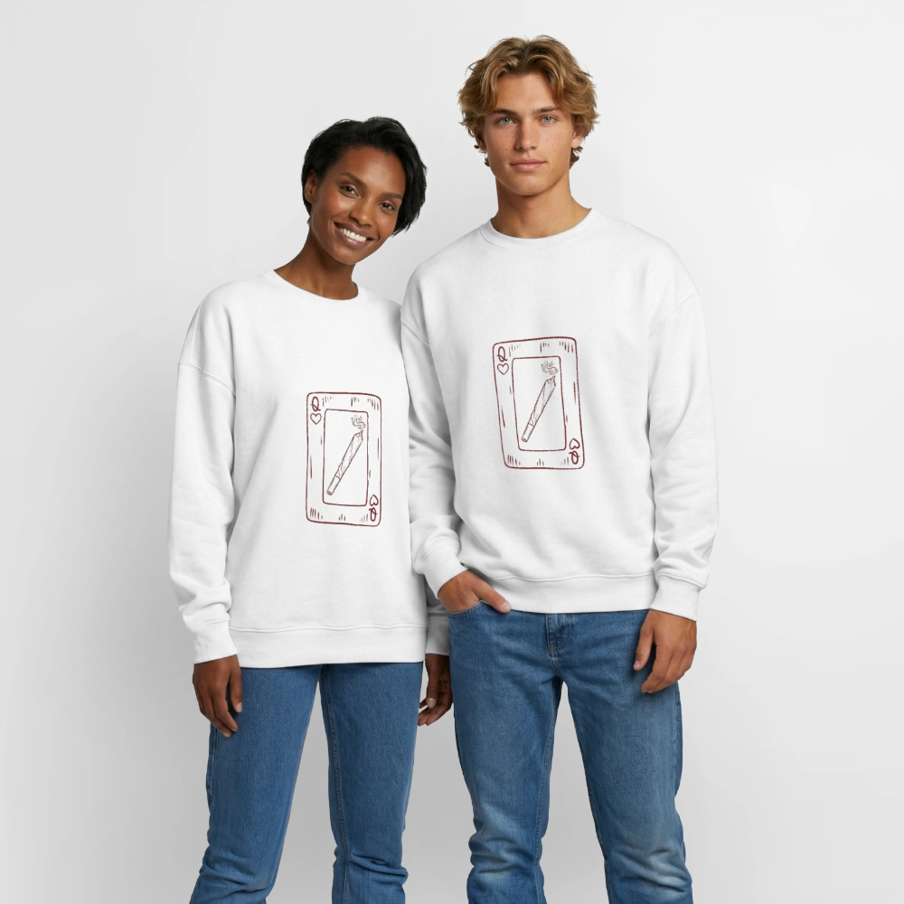 Oversized Heavyweight Unisex Sweatshirt - Weiß