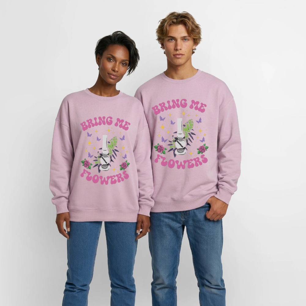 Bring me Flowers Oversized Unisex Sweatshirt - Altrosa