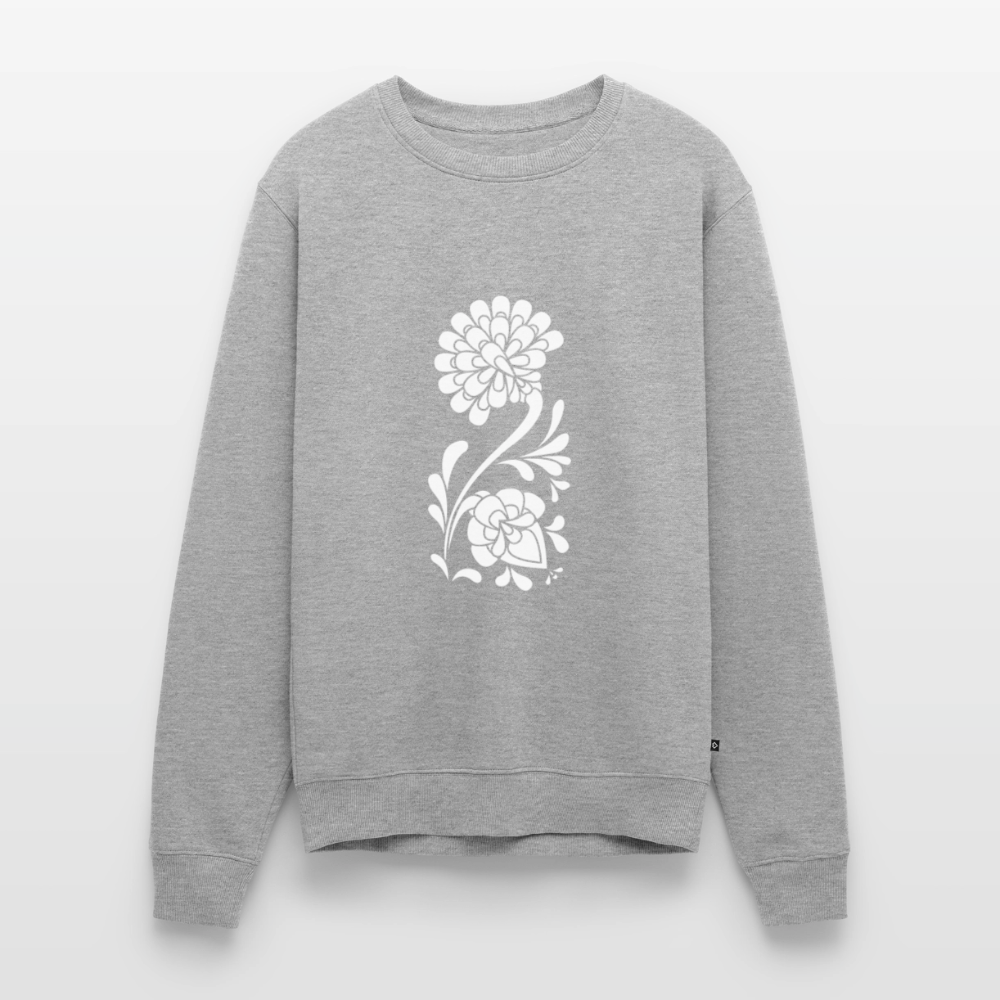Shodō Flowers Premium Pullover - Grau meliert