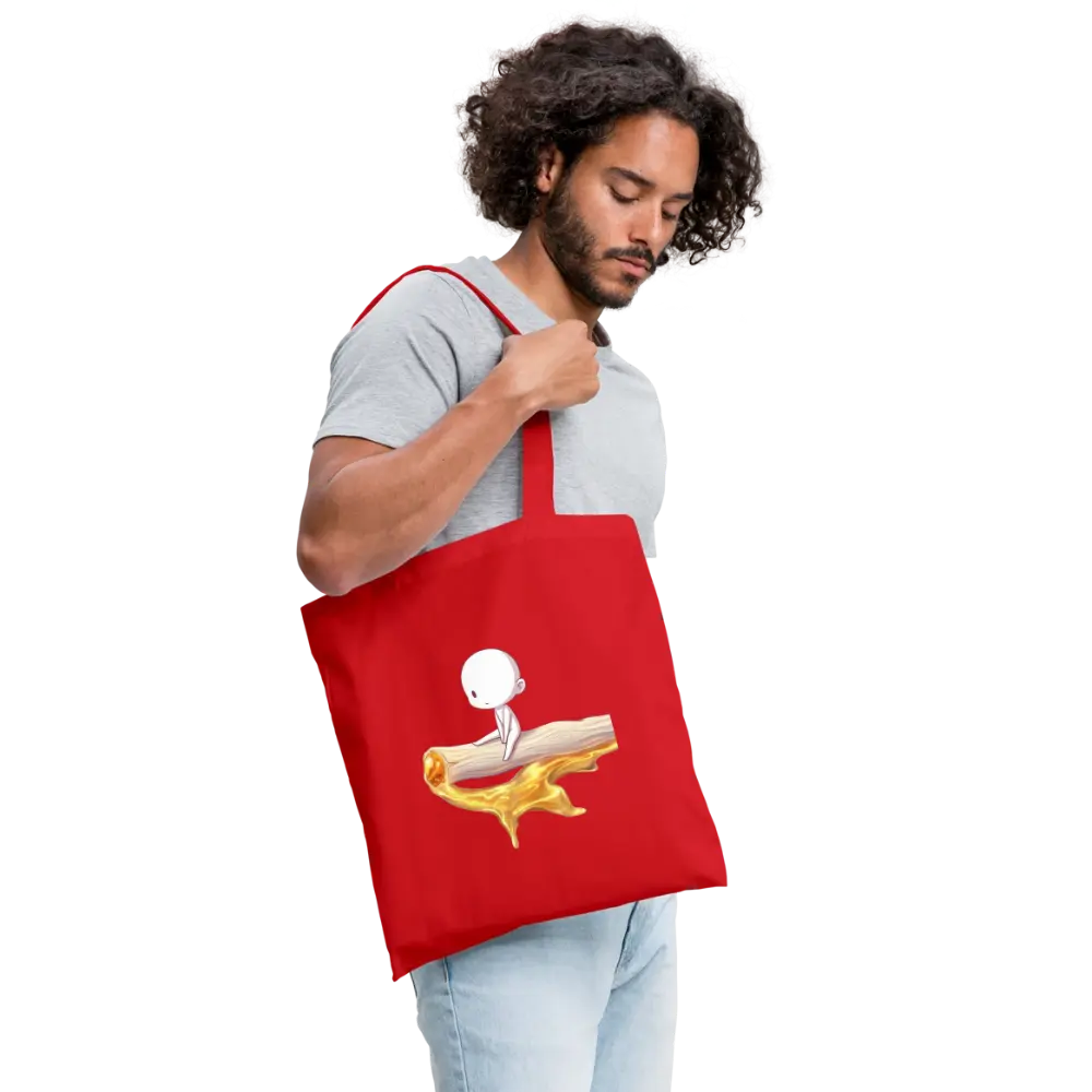 Chillin on a Joint Stoffbeutel - Rot