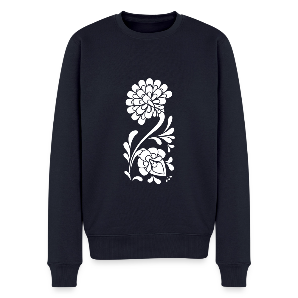 Shodō Flowers Premium Pullover - Navy
