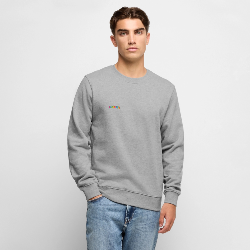 Unisex Bio Gemütlicher Premium Pullover - Grau meliert