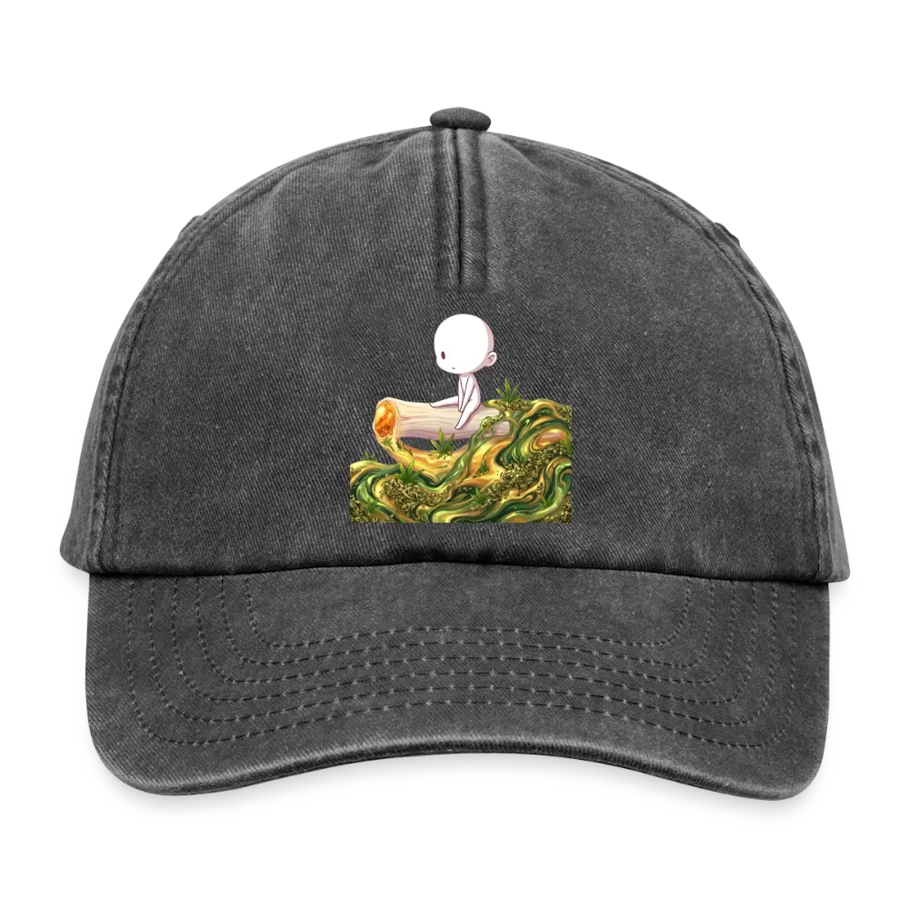 Chillin on a Joint Vintage Cap - Vintage Schwarz