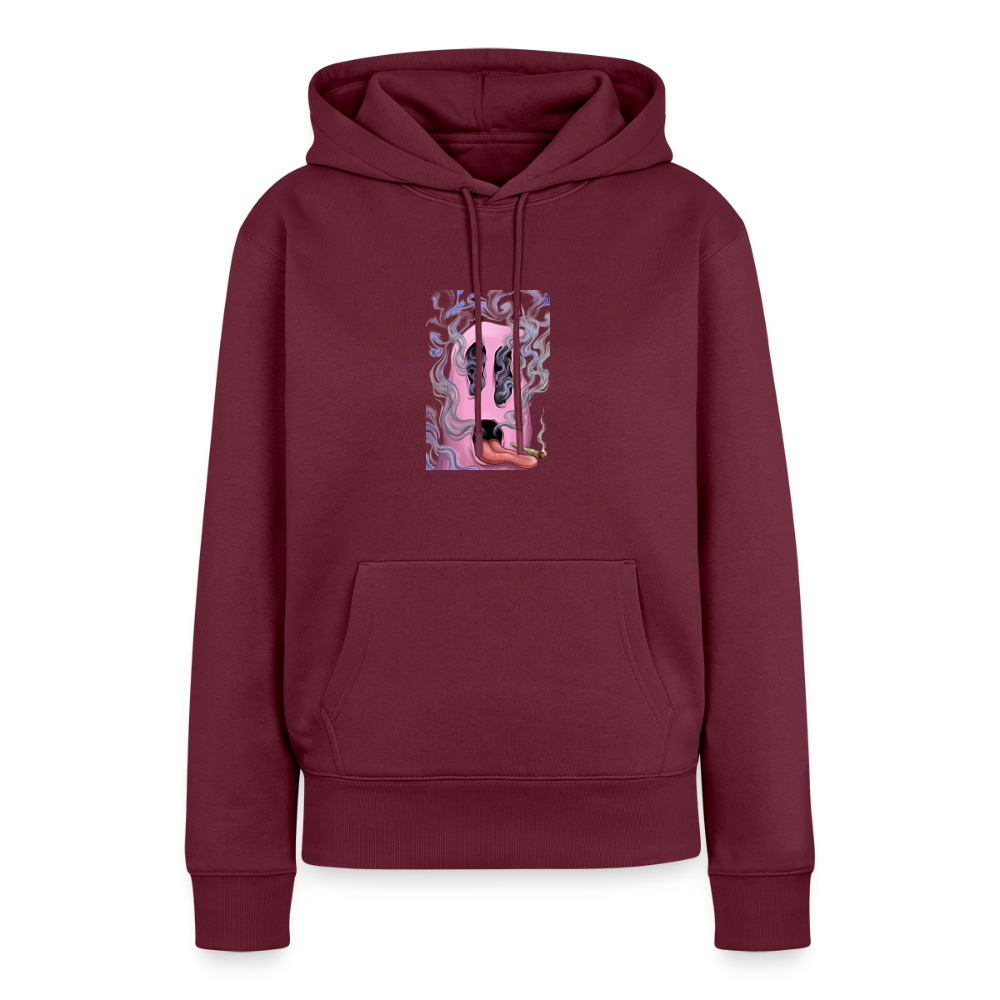 Ghostface Frauen Premium Hoodie - Burgunderrot