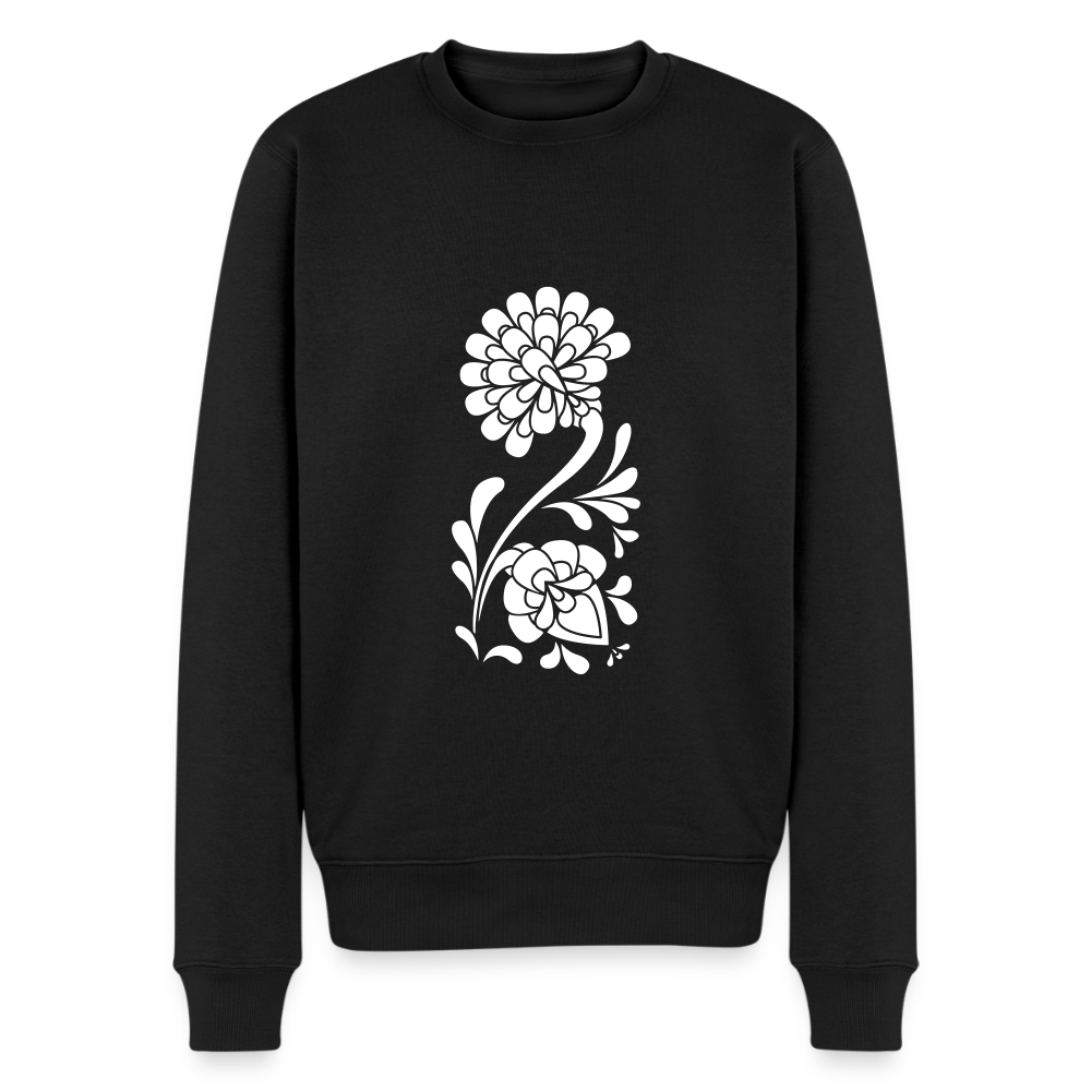 Shodō Flowers Premium Pullover - Schwarz