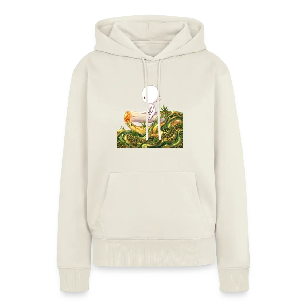 Chillin on a Joint Frauen Bio Hoodie - Naturweiß
