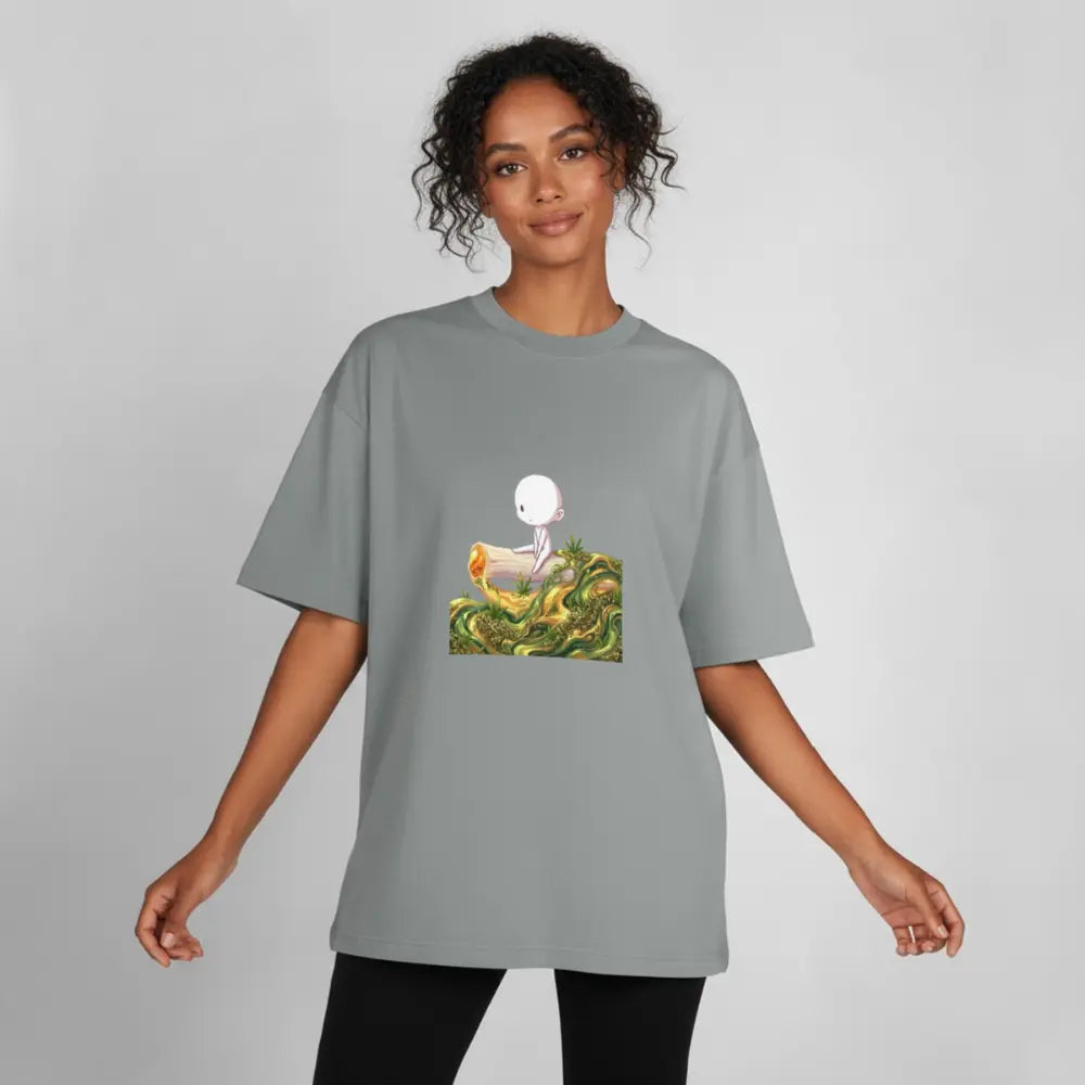 Chillin on a Joint Heavyweight BioT-Shirt - Nebelgrau