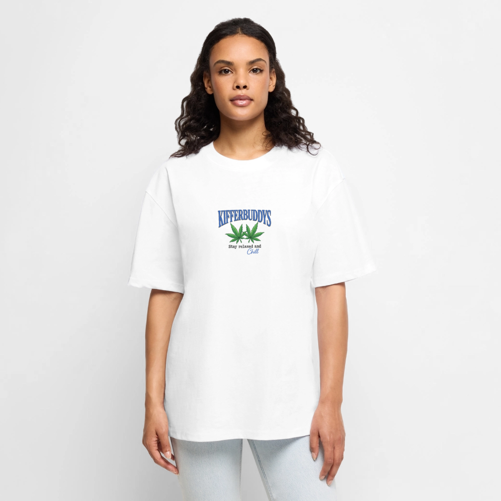 Stay relaxed Unisex Premium Oversized Bio T-Shirt - Weiß