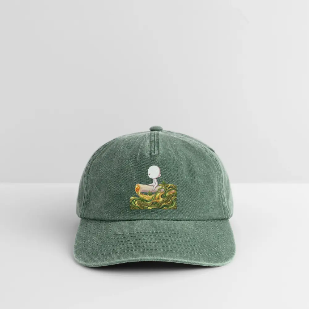 Chillin on a Joint Vintage Cap - Vintage Flaschengrün 