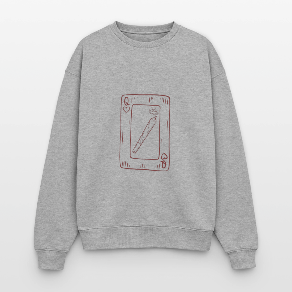 Oversized Heavyweight Unisex Sweatshirt - Grau meliert
