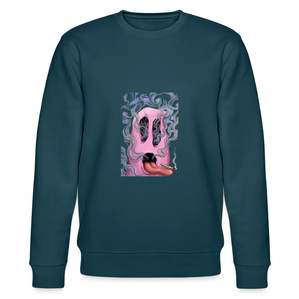 Ghostface Unisex Bio-Sweatshirt - Dunkles Petrol