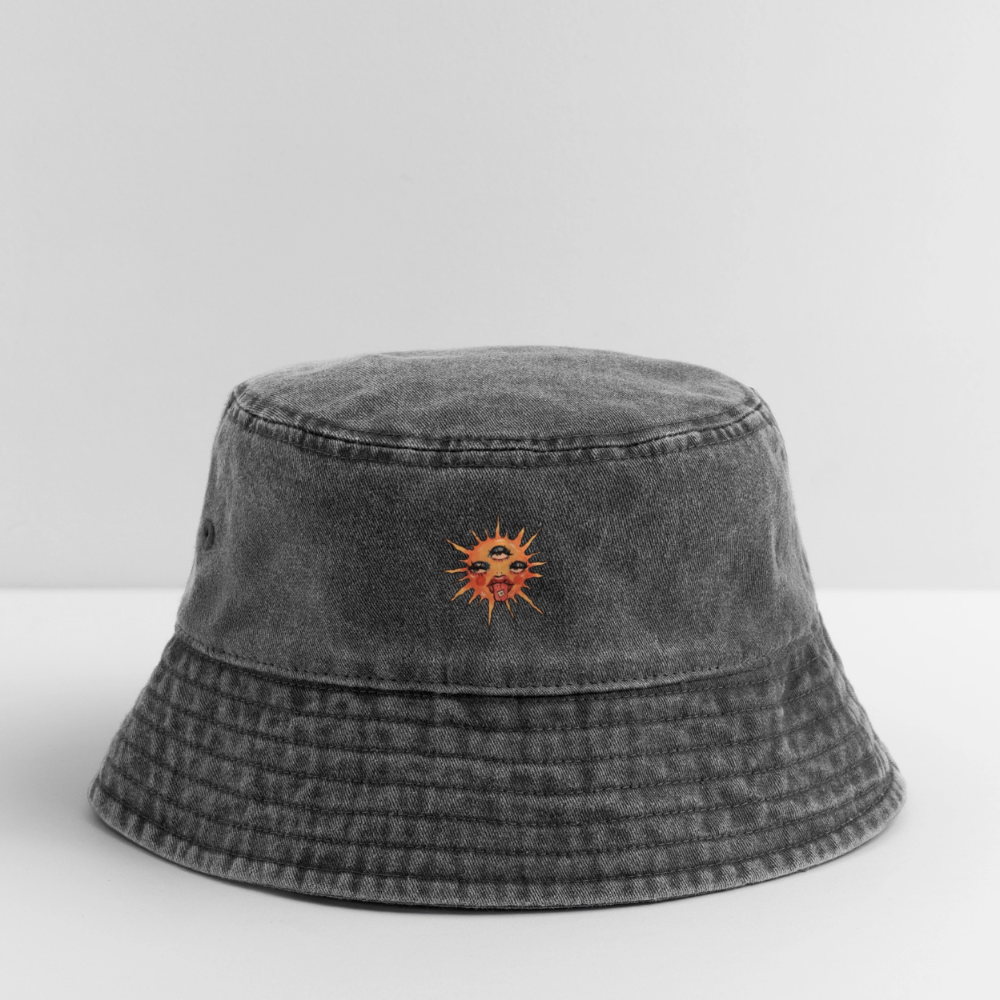 Sun Vintage Bucket Hat - Vintage Schwarz