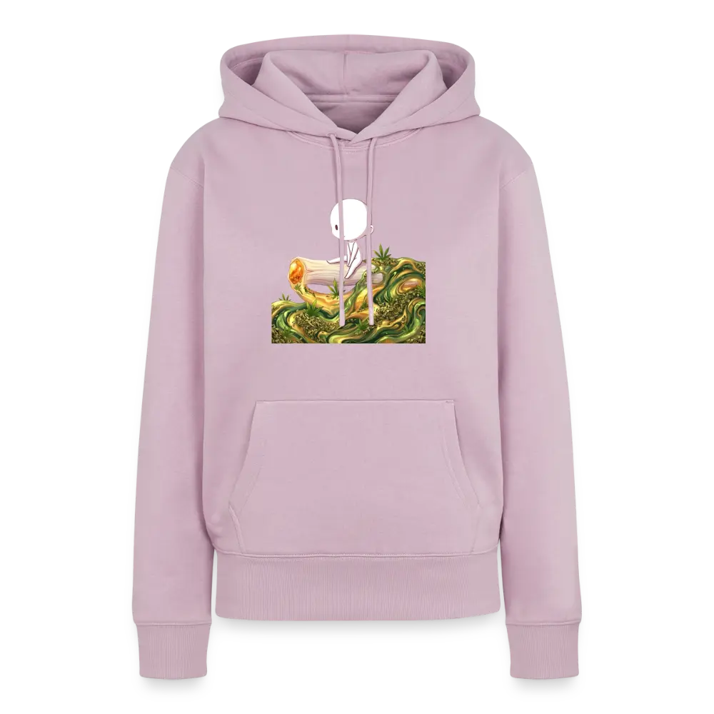 Chillin on a Joint Frauen Bio Hoodie - Altrosa