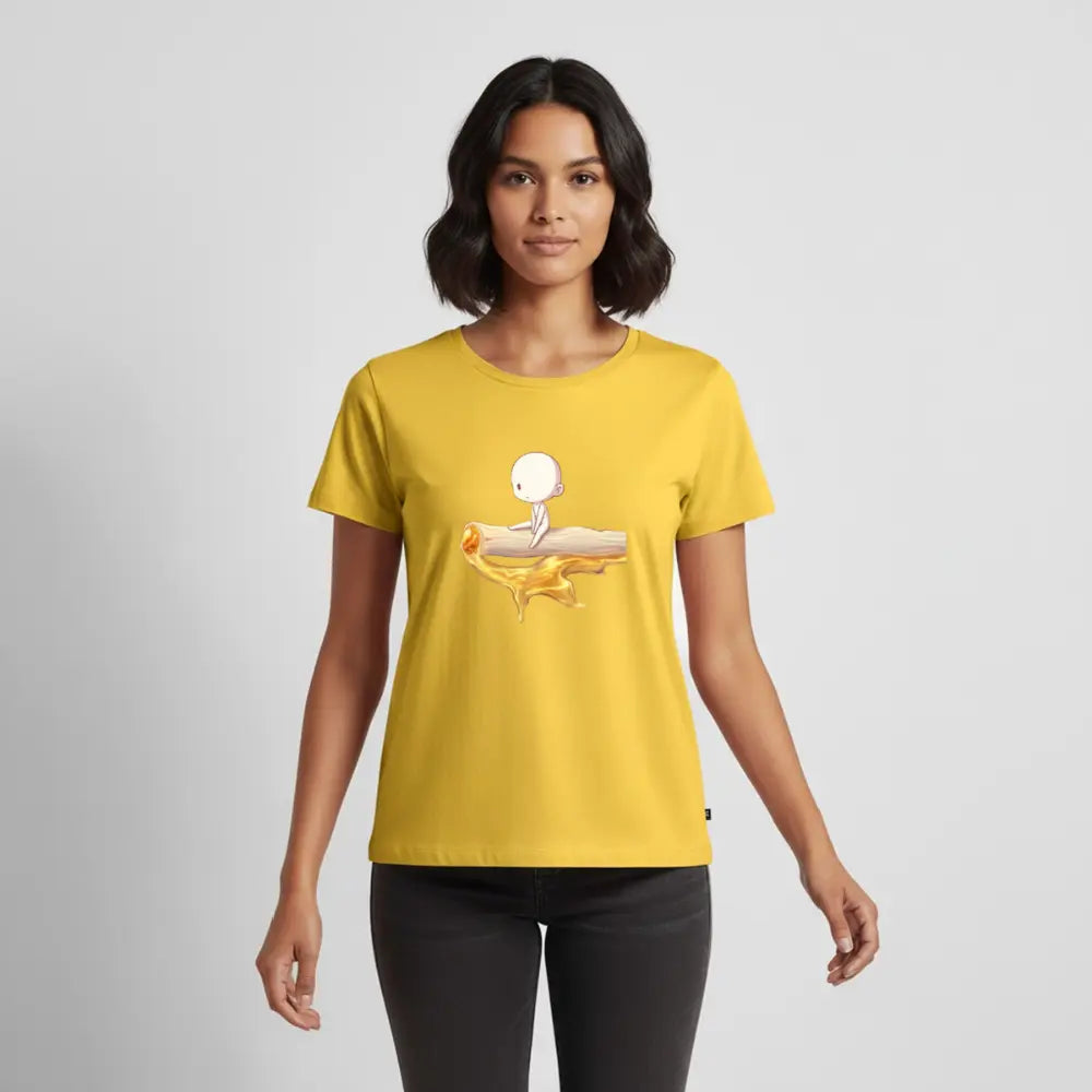 Chillin on a Joint Frauen Bio T-Shirt - Sonnengelb
