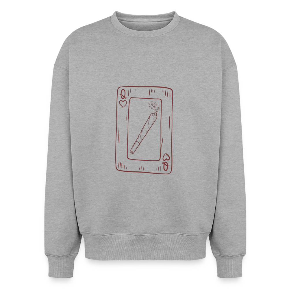Oversized Heavyweight Unisex Sweatshirt - Grau meliert