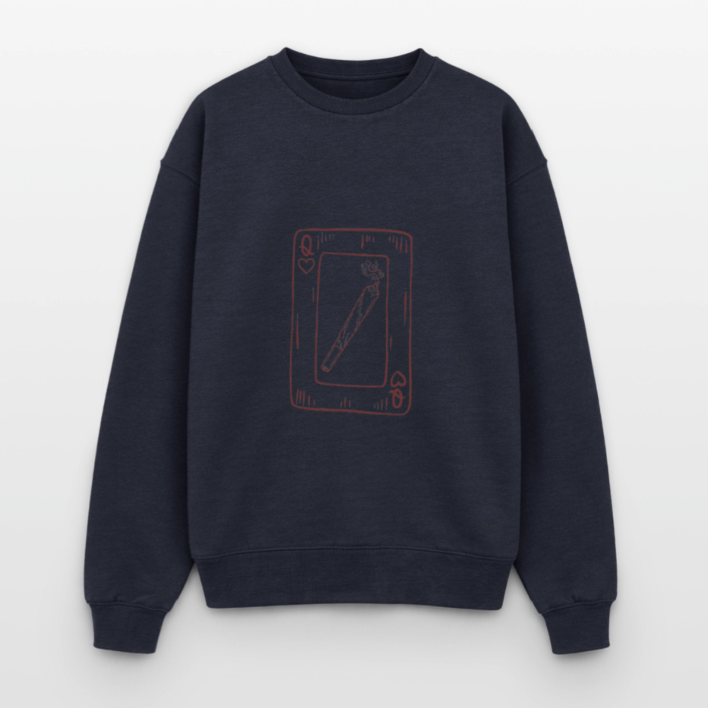 Oversized Heavyweight Unisex Sweatshirt - Navy