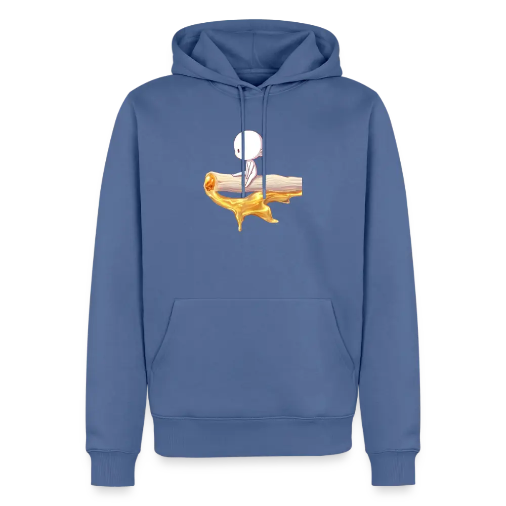 Chillin on a Joint Bio Hoodie - Taubenblau