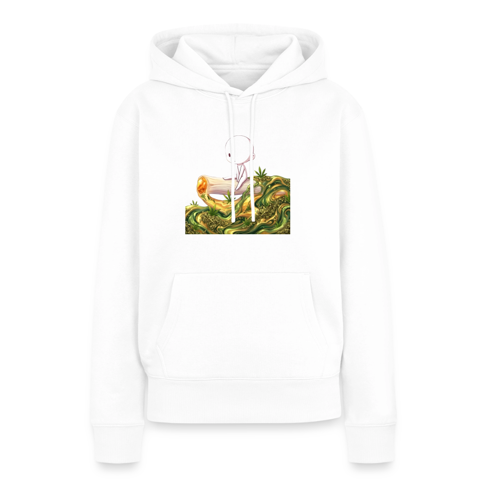 Chillin on a Joint Frauen Bio Hoodie - Weiß