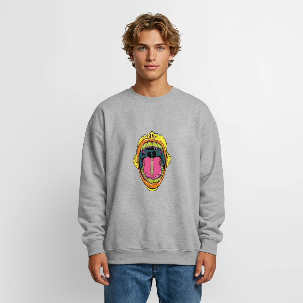 Oversized Heavyweight Unisex Sweatshirt - Grau meliert