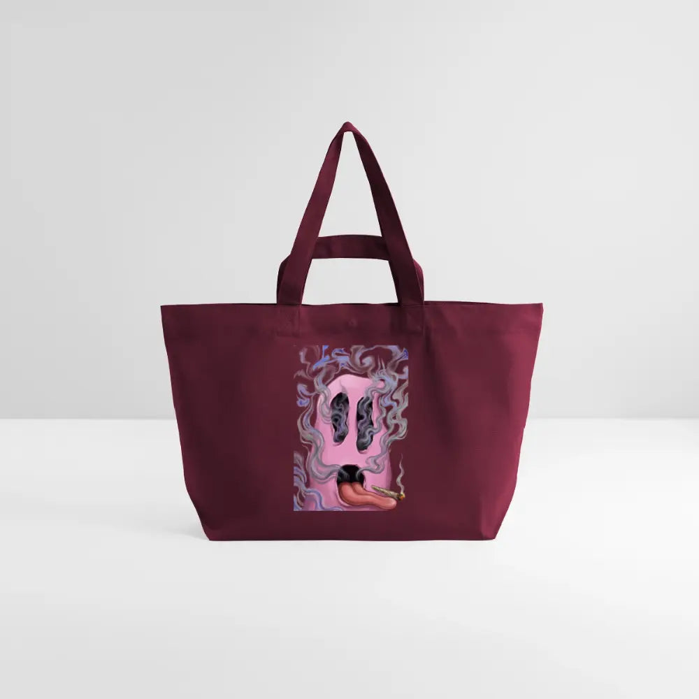 Ghostface Recycelte Shopping Bag - Burgunderrot
