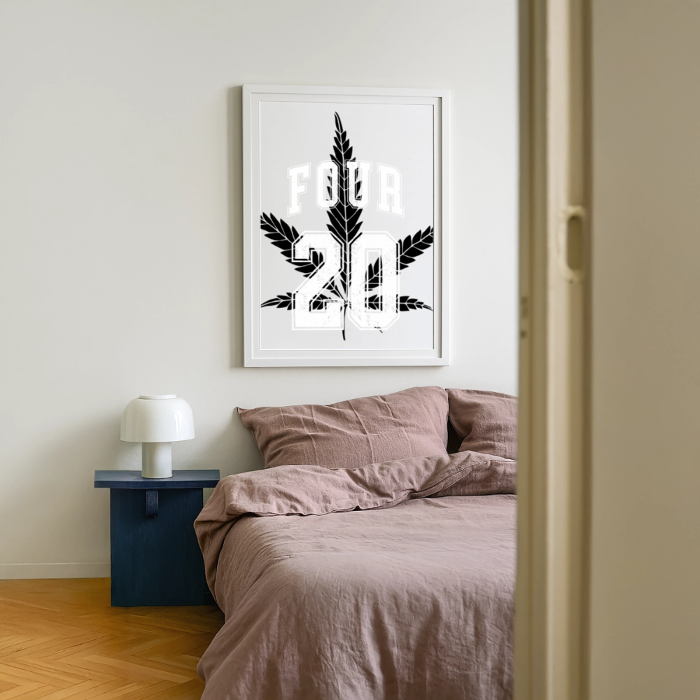 Four 20 Gerahmtes Poster (49 × 69 cm) - Weiß